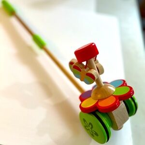 Hape Dancing Butterflies Pull & Push Toy for Baby and Toddler 12M+